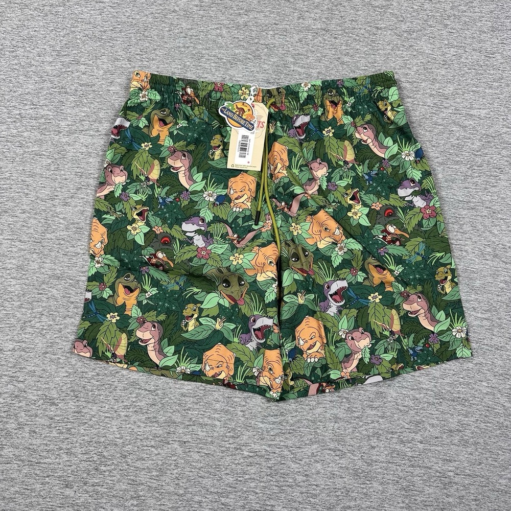RSVLTS x Land Before Time Hybrid Swim Shorts Men Medium Tree Star Adventures NEW